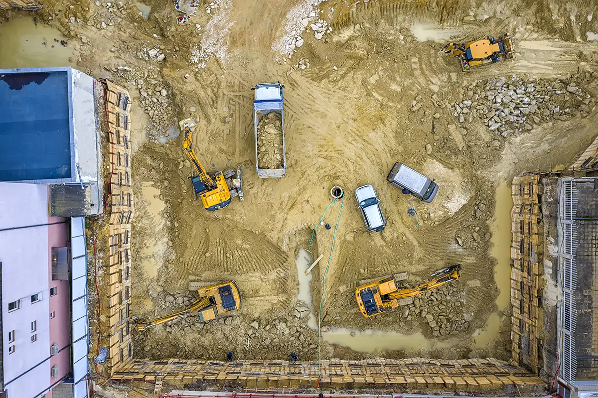Work Vehicles from Above